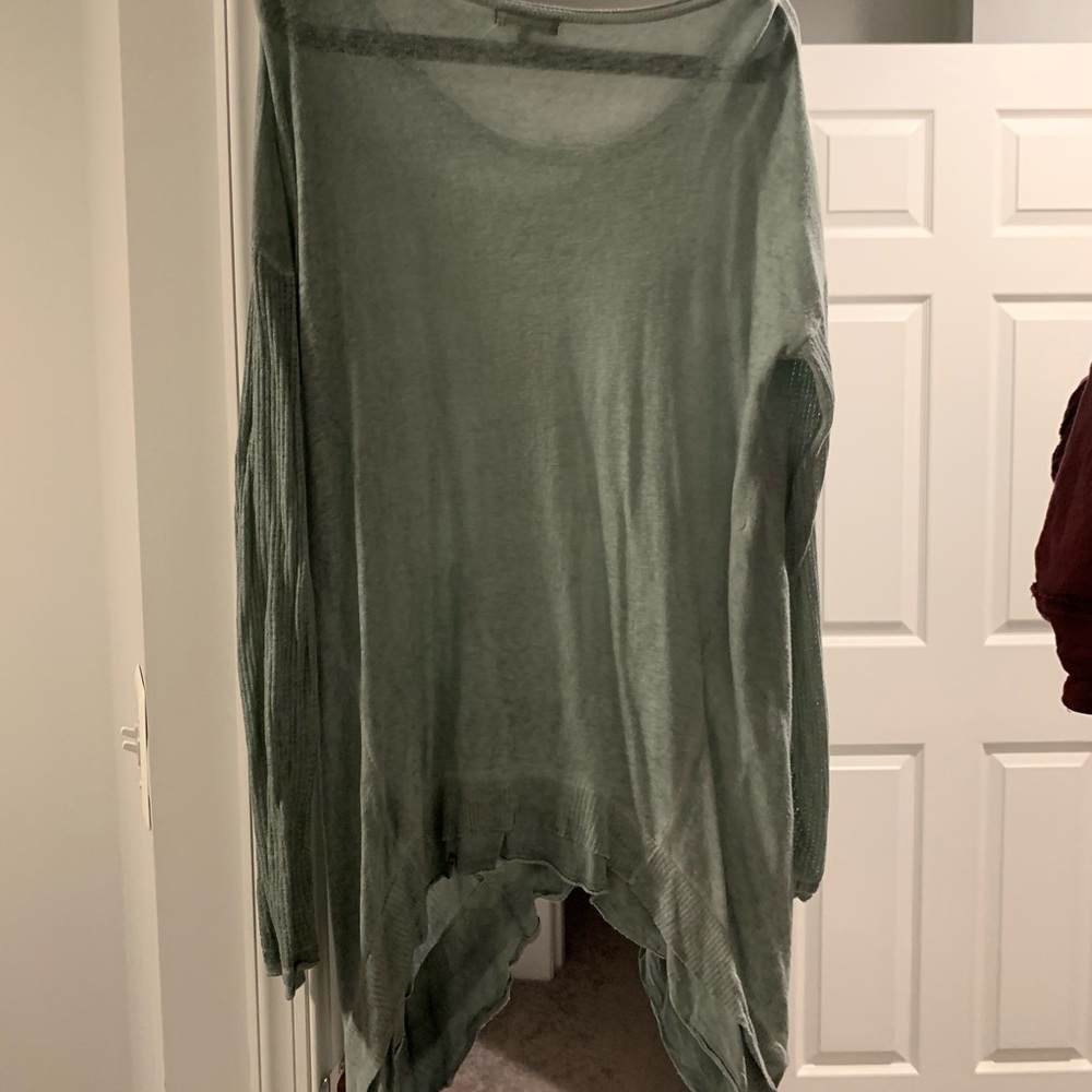 Long sleeve tunic beachy top sweater